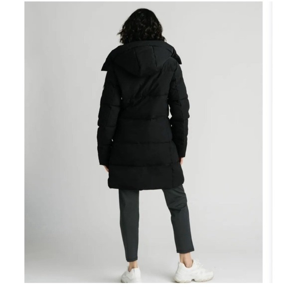 NWOT ZYIA ACTIVE Vented Vondelpark Removable Hood Puffer Winter Coat Black Large - Picture 3 of 16